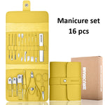 Load image into Gallery viewer, Stainless steel manicure and pedicure kits (16 pieces)
