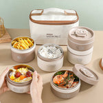 Load image into Gallery viewer, Insulated Stainless Steel Lunch Boxes (4 Pieces)
